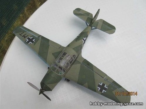 Rudolf Heger, модели скачать, Messerschmitt Bf.108 Taifun модель, модели из бумаги, бумажное моделирование