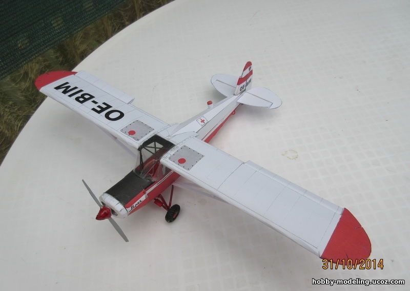 Piper PA-18 модель, Rudolf Heger модели скачать