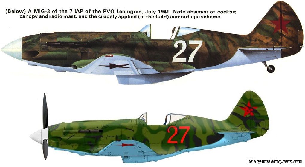 МиГ-3 модель, Перекрас ModelArt модели скачать