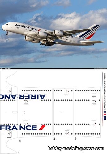 Airbus A380-800 модель скачать