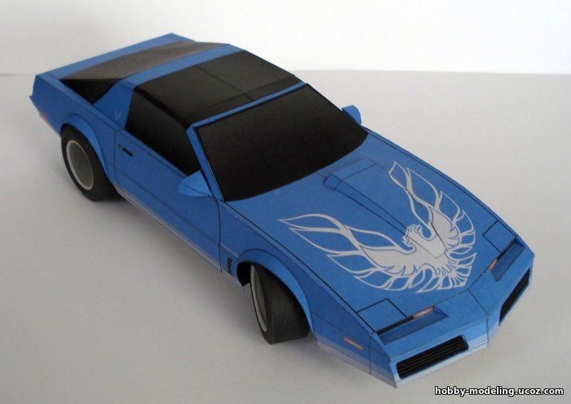 Pontiac Firebird модель, Pontiac из бумаги