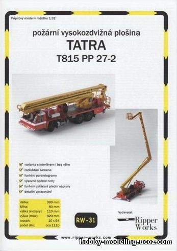 TATRA T815 модель Ripper Works скачать журнал