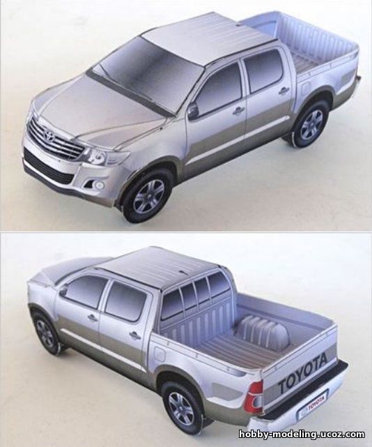 Toyota Hilux модель, Toyota Paper Model download