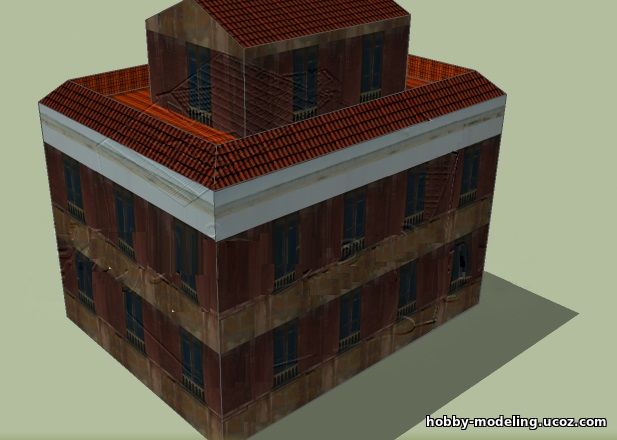 Reddish House модели из бумаги, бумажное моделирование