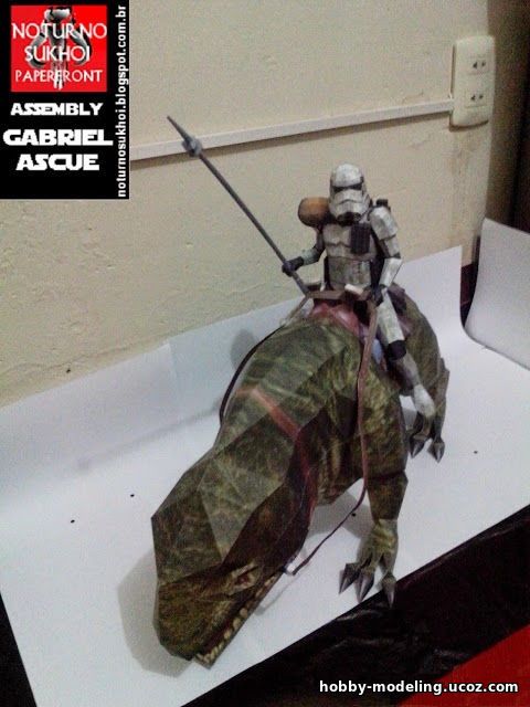 Dewback Trooper Star Wars модель, Attimon модели скачать