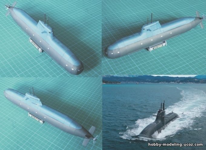 SSK U212A модель, подводная лодка