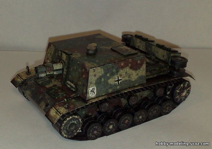 Sturm-Infanteriegeschutz модель, Paper Tanks скачать